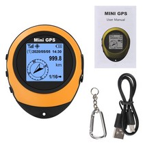 등산용 gps 고도계 나침반 다기능 야외 여행 하이킹 산악 휴대용 gps 수신기 추적기, 협력사, 오렌지
