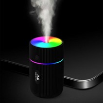 불멍 가습기 모닥불 조명360ML 에센셜 오일 디퓨저 불꽃 가습기 초음파 쿨 안개 제조 업체 아로마 테라피, [05] 220ML  Black