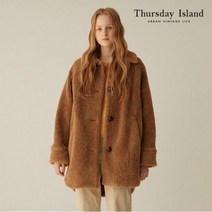 써스데이아일랜드 여성 인조 퍼 하프코트 T208MLT241W _P329998658 181576