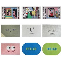 현관인테리어 베란다 현관 코일매트 발매트, 40x60cm, 트윈스