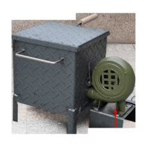 숯불 숯 착화기 발화기 점화통 스토브 화로 고깃집, 소형  (블로어 포함)