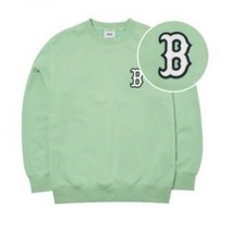 MLB 베이직 스몰로고 오버핏 맨투맨 B (L.Khaki) 3AMTB0221
