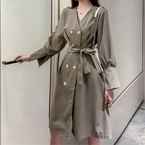 더블버튼 트렌치원피스 노카라 롱자켓 쉬폰원피스 슬림핏 프릴원피스 캐주얼룩 출근룩