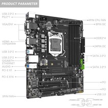 MACHINIST-B85M PRO 마더보드 LGA1150 지원 I7/I5/I3 셀러론/펜티엄 제온 E3 시리즈 프로세서 DDR3 데스크탑 RAM SSD M.2 ATX