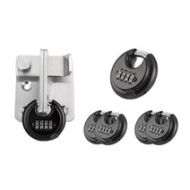 WULALACK 70mm 콤보 잠금 장치 4자리 디스크 콤비네이션 락 차고 야외 울타리 창고 보관 유닛 트레일러용 튼튼한 1팩130567, Six Pack