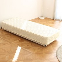 파미 바닥침대 철제침대 싱글침대 1층침대 기숙사 게스트하우스, 프레임(화이트)-스프링매트