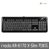 아이락스 KR-6170 유선키보드 저소음 팬타그래프, 블랙, 아이락스 KR-6170 유선키보드 블랙, 일반형