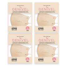 데니벨라인업시그니처에어쿨황사방역마스크(KF94)(대형), 25매입, 4개, 베이지