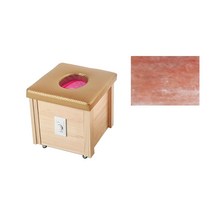 힐링라이프 편백나무 적외선 게르마늄 핑크솔트 숯 좌훈기 좌욕기, 소