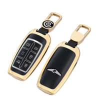키에티 제네시스 GV80 알루미늄+TPU 스마트 키케이스, 블랙, 6버튼
