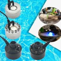 연못 실내 정원 분수 안개 발생기 드라이아이스 가습, 전원공급장치+합금 가벼운 분무 헤드+분무 시트