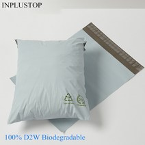 택배비닐 택배포장지 공박스 50 개/몫 친환경 택배 100% D2W 생분해 성 폴리 자체 접착 의류 우편 봉투 가