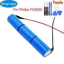 필립스 FC6050 로봇 진공 청소기 + 도구 용 새로운 3.6V 2500mAh 배터리 팩, 한개옵션0