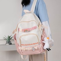고등학교책가방 숲 여름 대용량 여성 중학교 대학교 백팩 하라쥬크 무드 스윗 2491105815
