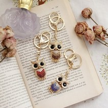 럭셔리 큐빅 부엉이 키링(3colors)예쁜키링 특이한키링 행운기원키링 행운키링 복키링 큐빅키링 선물용키링 휴대폰키링 블링블링키링 부엉이키링