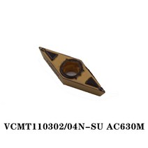 VCMT 110302 선삭 공구 선반 커터 VCMT110302 VCMT110304 NSU AC630M 카바이드 인서트 100% VCMT110302N VCMT110304NSU, [01] VCMT110302NSU, [01] AC630M