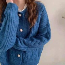 가디건 자켓 여성 코튼 재킷 코디 JACKET 빅사이즈 원피스위에입는 검정 5xl 120 니트 쟈켓 잠바