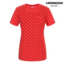 이동수스포츠 이동수 골프 여름 여성 로고 프린트 반팔 티셔츠 레드 F1B-TS3520-R1 MODA outlet D