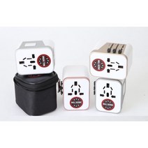 해외용 110v 멀티 어댑터 실버, 1개