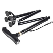 [100세팡이]안 넘어지는 LED 네발 어르신 지팡이, 1개