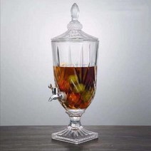 JINGHENG 워터 대용량 유리 3000ML 음료수 주스 디스펜서 보관용기 3L, C