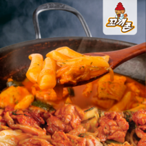 춘천닭갈비 국물닭갈비 떡볶이밀키트 국내산 닭다리살, 닭다리살 매콤맛, 쌀떡