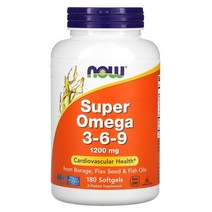 나우푸드 슈퍼오메가369 1 200mg 소프트젤 180정, 180 카운트, 1개