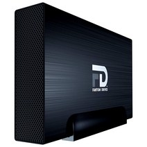 FD 8TB 외장 하드 드라이브 - USB 3.2 Gen 1 5Gbps 및 eSATA GForce 3 알루미늄 블랙 맥/윈도우/PS4/Xbox (GF3B8000EU)와 호환, USB/eSATA, 12TB