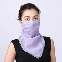 시원한 인쇄 실크 자외선 차단 마스크 차양 및 자외선 차단 마스크 통기성 여름 마스크 여성 소녀용 오염 방지 마스크, I