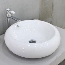 YJ-9037 도기볼세면기 탑볼세면기세면대 세면기 세면볼 도기볼, CH 골드 유리볼 자동폽업, P트랩(벽배수) 32cm, 1개