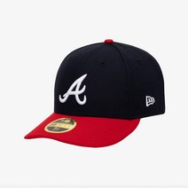 [백화점매장 정품출고] 뉴에라 야구모자 볼캡MLB 어센틱 애틀랜타 브레이브스 홈 로우 프로파일 사이즈캡 네이비70360637
