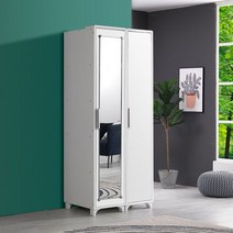 플레인홈 매치스 선반 장롱세트 거울도어형 800, 무늬목_옷장세트