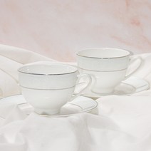 한국도자기 롱다 커피잔 세트 5인 10p 골드라인