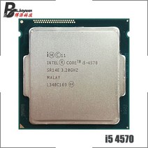 CPU 컴퓨터씨피유인텔 코어 i5 4590S 3.0 GHz 쿼드코어 CPU 프로세서 6M 65W LGA 1150, 한개옵션0