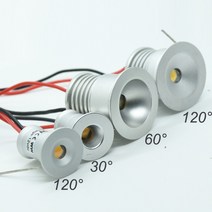 스포트라이트 RGB 12V 1W IP65 미니 LED 전구 스포트 라이트 15mm 자리 조명 키트 야외 정원 천장 램프 계, 01 12V_01 15mm 120 Degree, 04 찬 백색