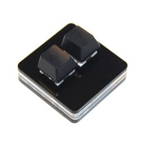 미니 바로 가기 키보드 Ctrl-C 복사 접착제 기계식 스위치 DIY 프로그래밍 가능 OSU 2 키 키패드 블랙 화이, 한개옵션2, 01 Blank key black, 01 블랙 스위치