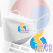 인쇄마스크 아이러브코리아 대한민국 태극기 마스크 25매 모델명 dki_24 KF94 3D입체형