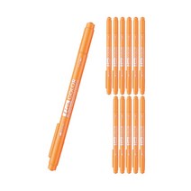 모나미 라이브칼라 사인펜, 오렌지, 12개