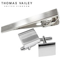 토마스베일리 THOMAS VAILEY 토마스베일리 넥타이핀/커프스 세트-티매트텍스쳐