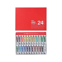 홀베인 투명 수채화 물감 15ml W444 24색 세트 3444 일본발송