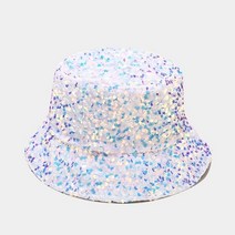 남자 여자 반짝이 스팽글 버킷 모자 어부 접힌 방풍 파나마, [01] 56-58cm, [01] WHITE