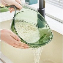 쌀세척 간편 바가지 세척볼, 그레이, 1개