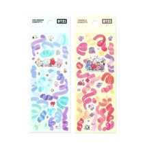 BT21 컨페티스티커 다꾸 다이어리 꾸미기 굿즈, 홀로그램/251123