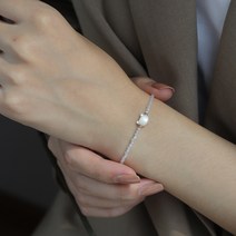 앤썸 자개 고양이 크리스탈 천연 원석 염주 팔찌 AS-362