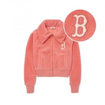 엠엘비 여성 베이직 크롭 후리스 점퍼 B Coral