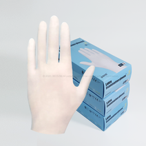 오라이트 라텍스장갑 100매 (S M L) 식품용 화이트, 대(L)