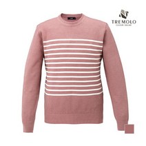 인디안 TREMOLO 면혼방 센터포인트 스트라이프 라운드 니트_ TTYBRVSC471