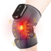무선 가열 무릎 마사지 전기 진동 무릎 보호대 랩 3 조정 가능한 열 패턴 강도 레드 라이트, 5-없음