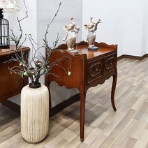 엘리샤 협탁 (엔틱) 56x40cm 침대 쇼파 사이드 작은 미니 틈새 빈티지 프렌치 엔틱 쉐비 가구