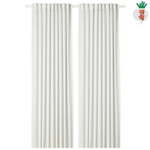 이케아 커튼 반투명 힐리아 한쌍 화이트 145x250cm 커텐 창문 거실 가림막 가리개 방한 방풍 홈데코
